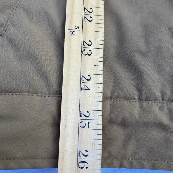 Polo Ralph Lauren Men's Jacket Medium Tan Fleece Lining Full Zip Roll-up Hood XL - Picture 14 of 16